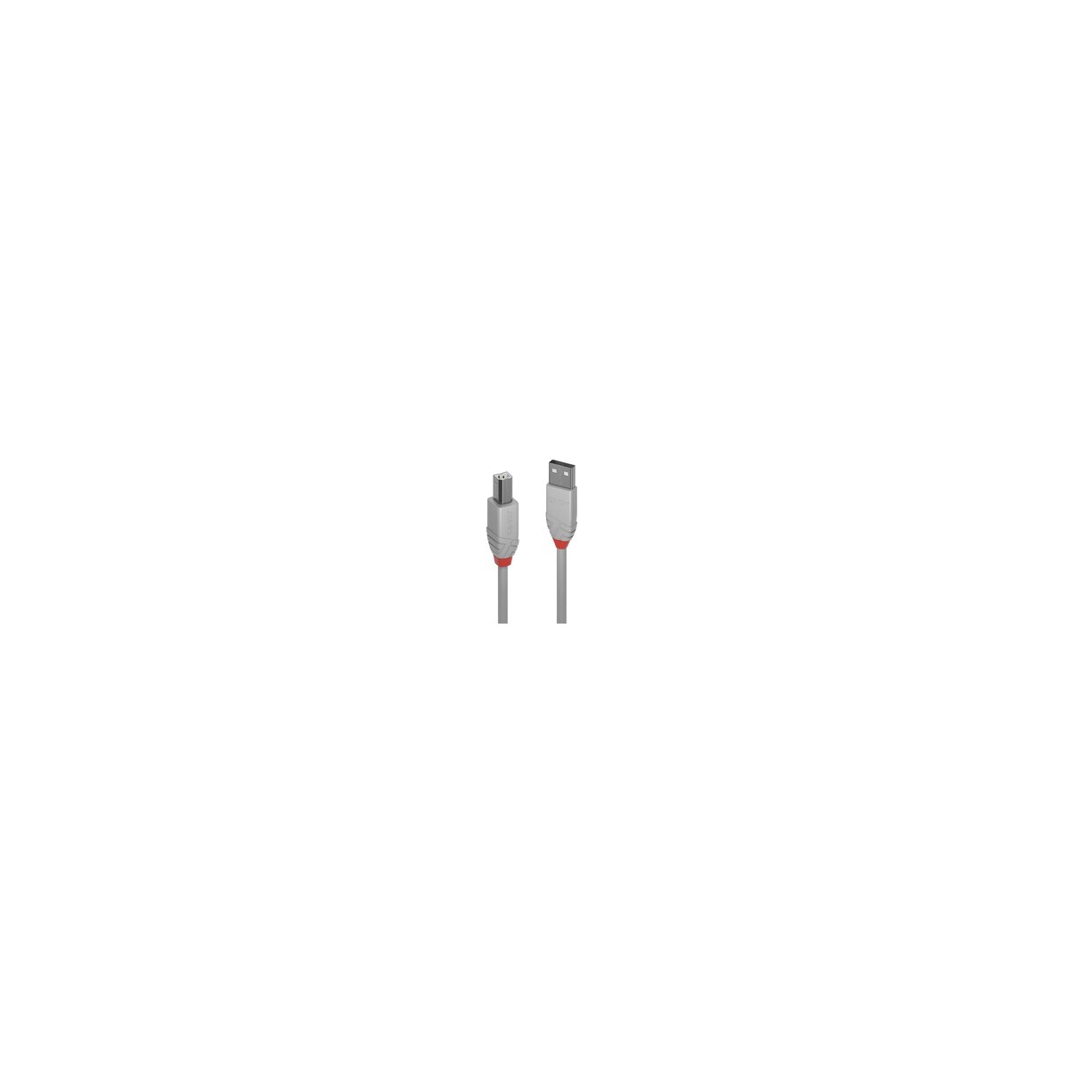 Lindy Anthra Line USB Kabel 5 m USB A USB B Männlich Grau