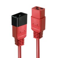Lindy 30125 3m C20-Koppler C19-Koppler Schwarz/Rot...