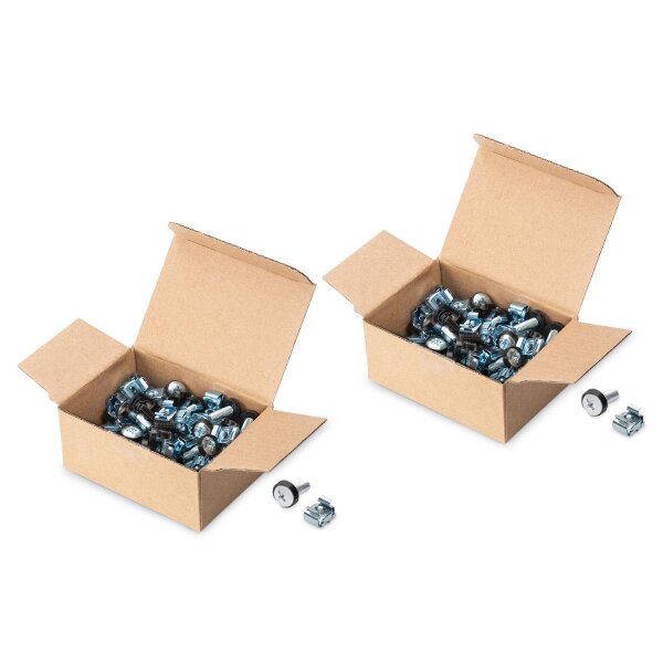 DIGITUS - DN-19-SET-S-2 - M6 Installationsschrauben-Set, 100 Stück