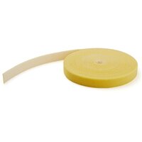 StarTech.com 7,6 m Klettbandrolle - Wiederverwendbare Zuschneidbare Klettkabelbinder - Industrielle Klettverschluss Rolle / Klettband Rolle - Klettbänder für Kabelmanagement - Gelb - Kabelbinder mit Klettverschluss - Nylon - Gelb - -10 - 80 °C - 7600 mm -