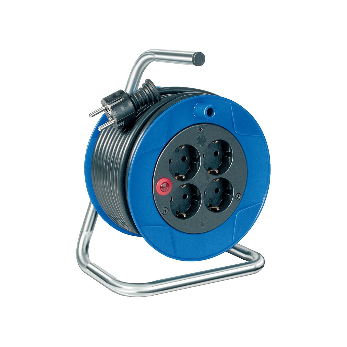 Brennenstuhl BN-HASP06 - 15 m - Blau - Schwarz - Metall - Kunststoff - 4 AC-Ausgänge