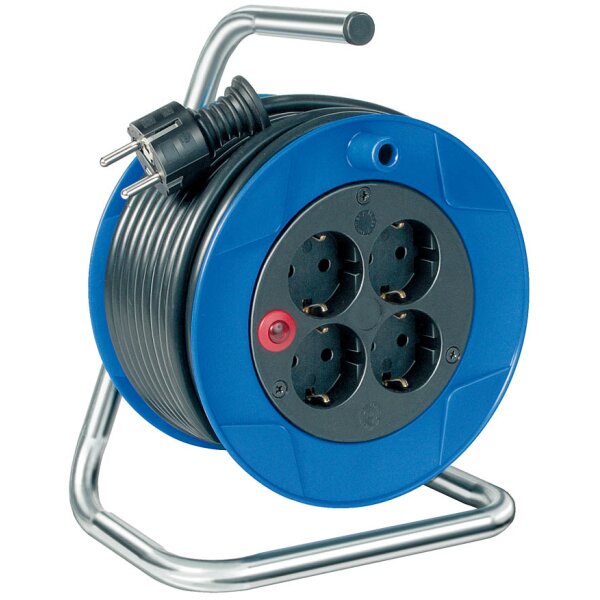 Brennenstuhl BN-HASP06 - 15 m - Blau - Schwarz - Metall - Kunststoff - 4 AC-Ausgänge