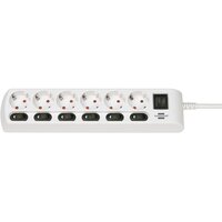 Brennenstuhl 1153110126 - 2 m - 6 AC-Ausgänge - Indoor - Managed - IP20 - Weiß