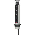 Brennenstuhl 1396200013 - 2 m - Drinnen - Aluminium - Aluminium - Schwarz - 3 AC-Ausgänge - Schwarz