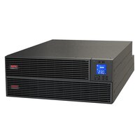 APC Easy UPS On-Line - 6kVA/6kW - Rackmontage 4HE - 230V - Festverdrahteter 3-adriger (1P+N+E) Ausgang - Kartensteckplatz - LCD - mit Rackmontagekit - Doppelwandler (Online) - 6 kVA - 6000 W - Sine - 220 V - 240 V