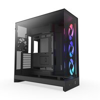 NZXT H9 Flow RGB schwarz matt Tempered Glass x 2 - Gehäuse - ATX