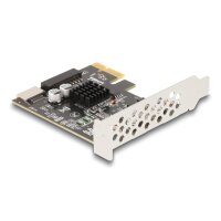 Delock 90344, PCIe, USB 3.2 Gen 1 (3.1 Gen 1), USB Typ-C, PCIe 3.0, 5 Gbit/s, Windows 10, Windows 10 Home x64, Windows 11, Box