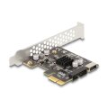 Delock 90344, PCIe, USB 3.2 Gen 1 (3.1 Gen 1), USB Typ-C, PCIe 3.0, 5 Gbit/s, Windows 10, Windows 10 Home x64, Windows 11, Box