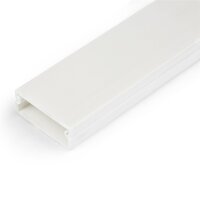 StarTech.com 1m Kabelkanal Selbstklebend, 32x11mm, PVC, Sockelleiste/Wandkabelkanal, bis zu 12 Kabel, UL geprüft, Kabelrinne, Polyvinylchlorid (PVC), Weiß