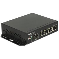 Delock Switch - 4 x 10/100/1000 + 1 x SFP - Desktop