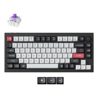 Keychron Q1 HE schwarz/weiss DE-Layout Gateron Double-Rail Magnetic Nebula