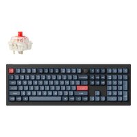 Keychron V6 Max schwarz/blaugrau DE-Layout Gateron...