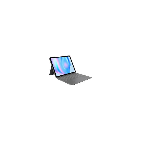 Logitech Combo Touch - Tastatur und Foliohülle - mit Trackpad - hintergrundbeleuchtet - Apple - Tastatur - QWERTY