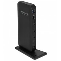 Delock 87746 - Kabelgebunden - 85 W - 3,5 mm - 10,100,1000 Mbit/s - Schwarz - Kensington