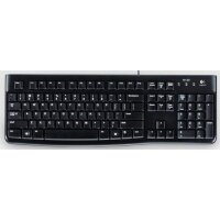 Logitech K120, Volle Größe (100%), Kabelgebunden, USB, Membran Key Switch, QWERTY, Schwarz
