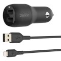 Belkin BoostCharge - Auto - Zigarettenanzünder - 4,8 A - Schwarz