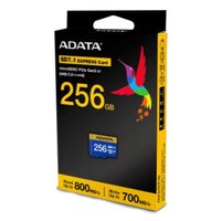 ADATA UD256GEX3L1-C, 256 GB, MicroSDXC, UHS-II, 800 MB/s, 700 MB/s, Class 3 (U3)