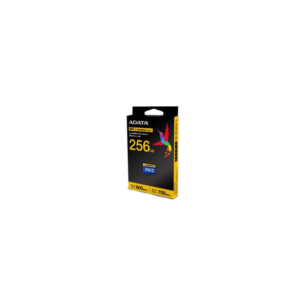 ADATA UD256GEX3L1-C, 256 GB, MicroSDXC, UHS-II, 800 MB/s, 700 MB/s, Class 3 (U3)