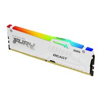 Kingston FURY Beast 32 GB 5600 MT/s DDR5 CL40 DIMM White RGB XMP - 32 GB - 1 x 32 GB - DDR5 - 288-pin DIMM