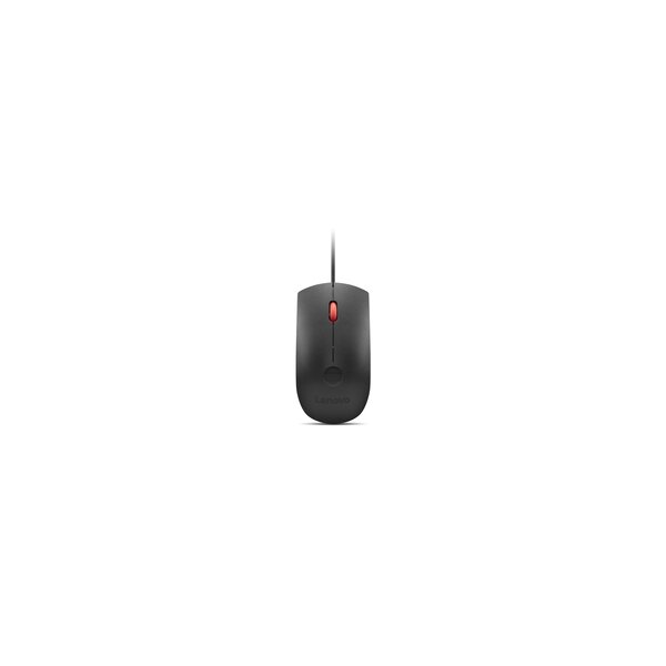 Lenovo Maus - optisch - - kabelgebunden - Usb - Schwarz Rot - Maus - 2.000 dpi