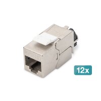 DIGITUS - DN-93617-12 - CAT 6A Keystone Jack, geschirmt,...