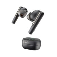 Poly Voyager Free 60+ UC M Carbon Black Earbuds +BT700 USB-C Adapter +Touchscreen-Ladeetui - Kabellos - Anrufe/Musik - Kopfhörer - Schwarz