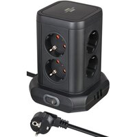 Brennenstuhl Steckdosenturm 8-fach mit Steckdosen 45°-Anordnung 2x USB A & 1x C Power