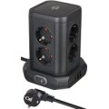 Brennenstuhl Steckdosenturm 8-fach mit Steckdosen 45°-Anordnung 2x USB A & 1x C Power