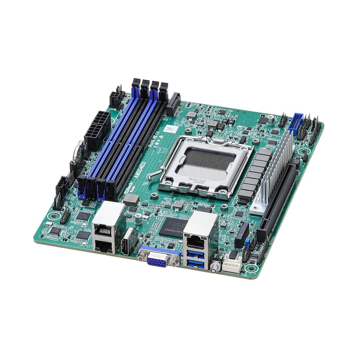 ASRock Mainboard AM5D4ID2 mini-ITX Sockel AM5 Single - Mainboard - AMD Sockel AM5 (Ryzen Zen4)