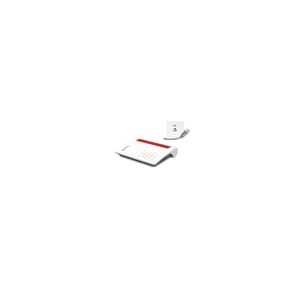 FRITZ! Box 7530 AX - Wi-Fi 6 (802.11ax) - Dual-Band (2,4 GHz/5 GHz) - Ethernet/LAN - 3G - Weiß - Tabletop-Router