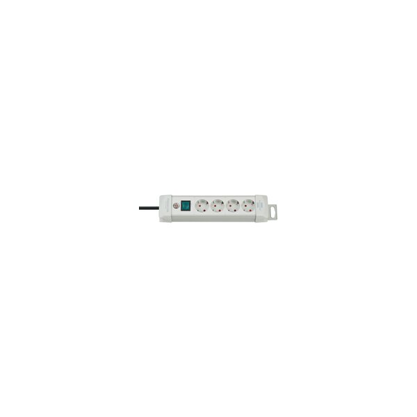 Brennenstuhl 1955540100 - 4 AC-Ausgänge - Typ F - Grau - Kunststoff - 1,8 m