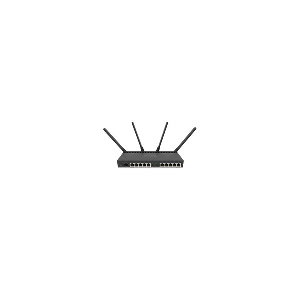 MikroTik RB4011iGS+5HacQ2HnD-IN - Wi-Fi 5 (802.11ac) - Dual-Band (2,4 GHz/5 GHz) - Ethernet/LAN - Schwarz - Tabletop-Router