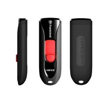 Transcend JetFlash 590 64GB - 64 GB - USB Typ-A - 2.0 - Dia - 4,9 g - Schwarz