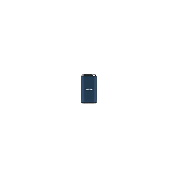 Transcend ESD410C - SSD - verschlüsselt - 1 TB - extern (tragbar) - USB (USB-C Steckverbinder) - 256-Bit-AES - dunkelblau