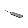 i-tec Metal USB-C Nano Docking Station 4K HDMI LAN + Power Delivery 100 W - Kabelgebunden - USB 3.2 Gen 1 (3.1 Gen 1) Type-C - 100 W - 10,100,1000 Mbit/s - Silber - Türkis - MicroSD (TransFlash) - SD