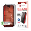 DISPLEX Privacy Panzerglas (10H) für Apple iPhone 15/15 Pro - Eco-Montagerahmen - Privacy Filter - Apple - Apple iPhone 15 - Apple iPhone 15 Pro - Trockene Anwendung - Schlagfest - Kratzresistent - Staubresistent - Transparent - 1 Stück(e)