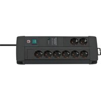 Brennenstuhl Premium-Line Steckdosenleiste 8-fach Duo schwarz - Steckdosenleiste - 3 m