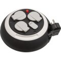 Brennenstuhl 1109220600 - 3 m - 3 AC-Ausgänge - Indoor - IP20 - Polyvinylchlorid (PVC) - Kunststoff - Schwarz - Weiß