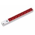 Bachmann 333.4101 - Standard - 1U - Grau - Rot - 8 AC-Ausgänge - C14-Koppler - 2 m