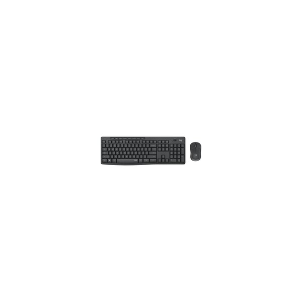 Logitech MK295 Silent - Volle Größe (100%) - Kabellos - RF Wireless - AZERTY - Graphit - Maus enthalten