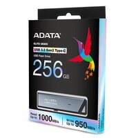 ADATA UE800 - 256 GB - USB Typ-C - 3.2 Gen 2 (3.1 Gen 2) - 1000 MB/s - Dia - Silber