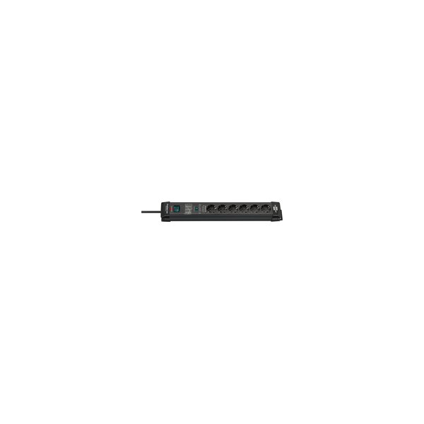 Brennenstuhl 1951160400 - 1,8 m - Drinnen - IP20 - Schwarz - 6 AC-Ausgänge - 90 mm