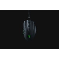 Razer Naga V2 Pro - rechts - Optisch - RF Wireless + Bluetooth + USB Type-C - 30000 DPI - Schwarz