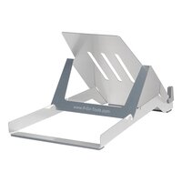 R-Go Laptop-Halterung R-Go Riser Basic - faltbarer und verstellbarer Laptopständer - Aluminium - Silber - Laptop-Ständer - Silber - Aluminium - 25,4 cm (10") - 55,9 cm (22") - 5 kg