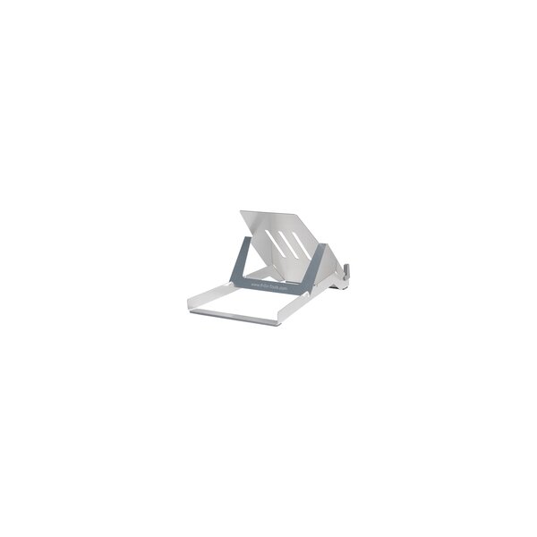 R-Go Laptop-Halterung R-Go Riser Basic - faltbarer und verstellbarer Laptopständer - Aluminium - Silber - Laptop-Ständer - Silber - Aluminium - 25,4 cm (10") - 55,9 cm (22") - 5 kg