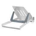R-Go Laptop-Halterung R-Go Riser Basic - faltbarer und verstellbarer Laptopständer - Aluminium - Silber - Laptop-Ständer - Silber - Aluminium - 25,4 cm (10") - 55,9 cm (22") - 5 kg