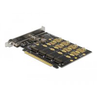 Delock PCI Express x16 Karte zu 4 x intern NVMe M.2 Key M...