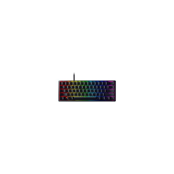 Razer Huntsman Mini Klickend optischer Switch Lila - Kabelgebunden - USB - Optomechanischer Schlüsselschalter - QWERTZ - RGB-LED - Schwarz