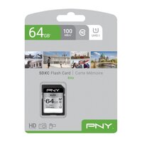 PNY Elite - 64 GB - SDXC - Klasse 10 - UHS-I - Class 1...