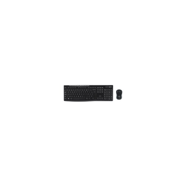 Logitech MK270 - Standard - Kabellos - RF Wireless - AZERTY - Schwarz - Maus enthalten